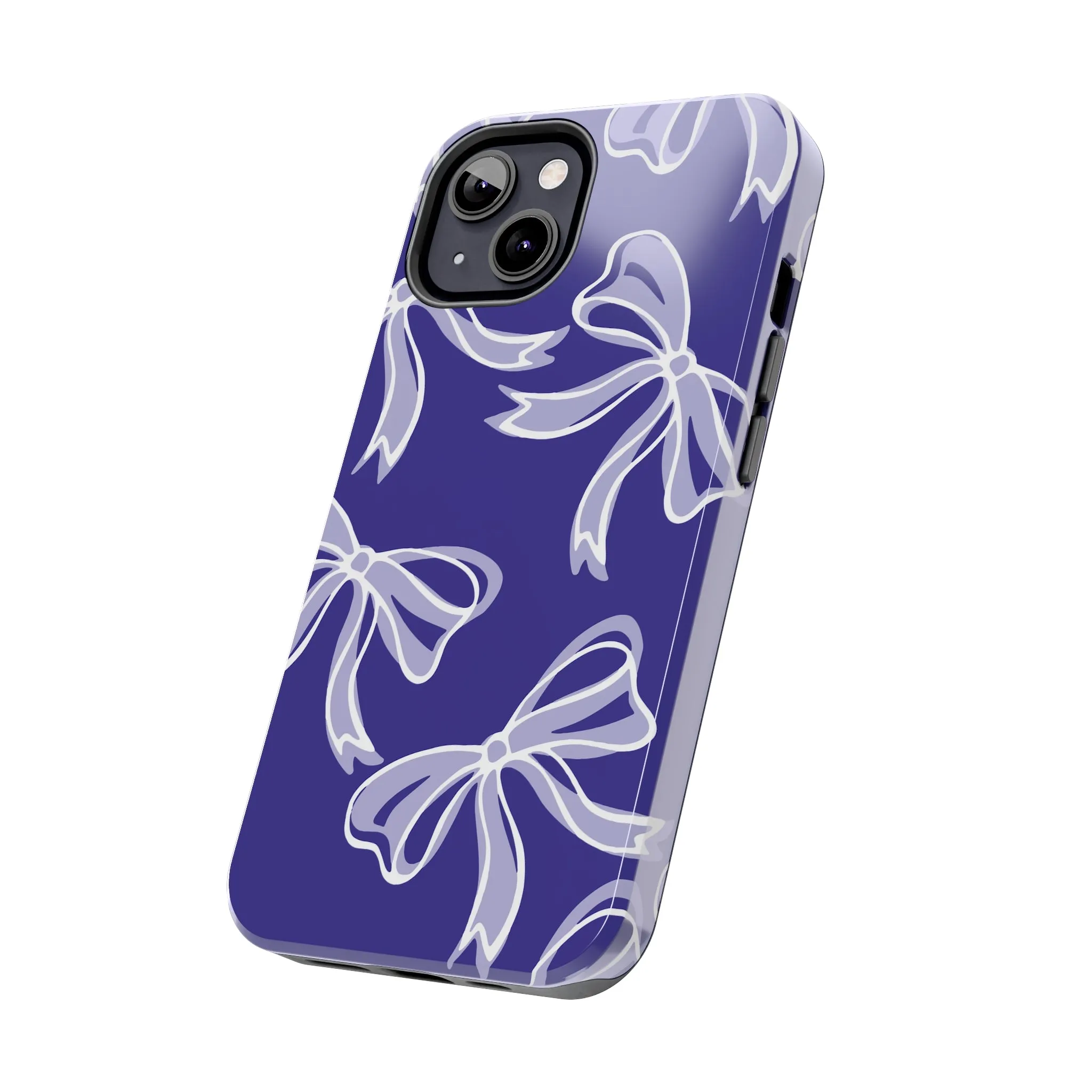 Trendy Bow Phone Case, Bed Party Bow Iphone case, Bow Phone Case, Northwestern, Purple and White, High Point, iphone13, iphone 14