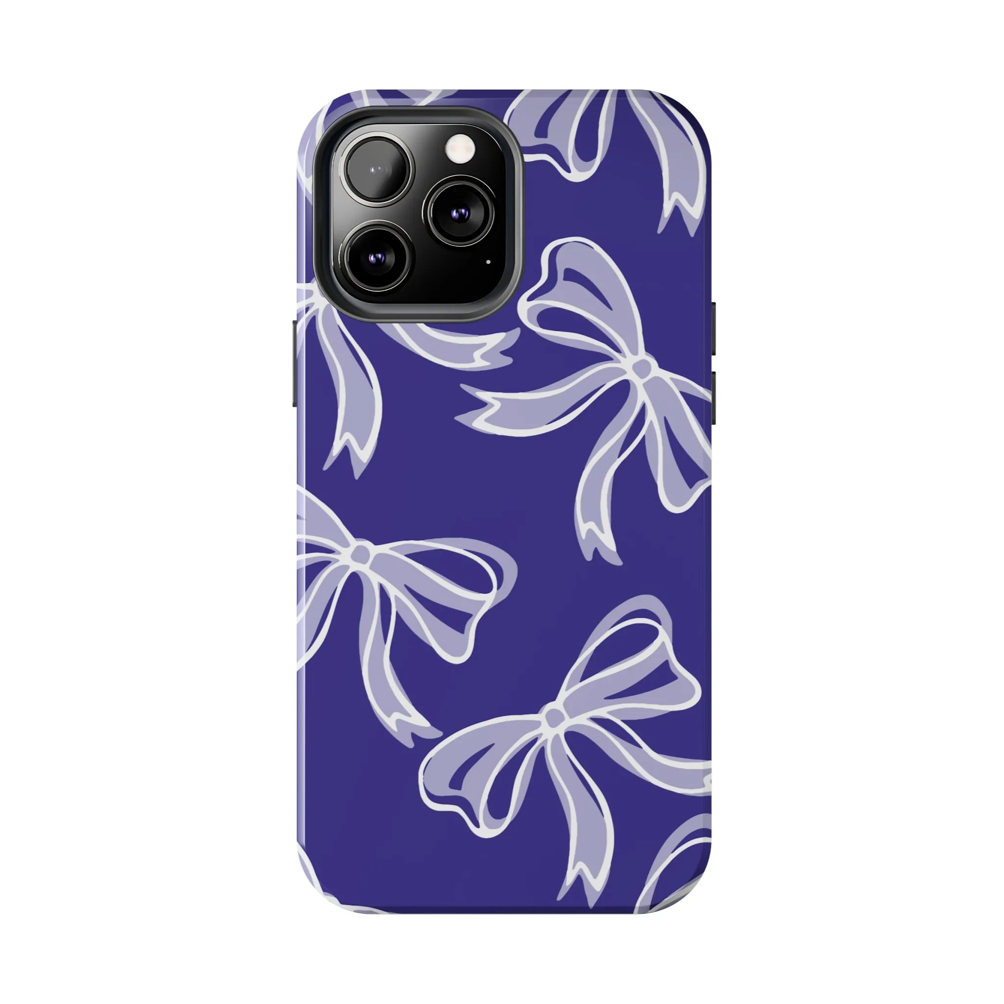 Trendy Bow Phone Case, Bed Party Bow Iphone case, Bow Phone Case, Northwestern, Purple and White, High Point, iphone13, iphone 14