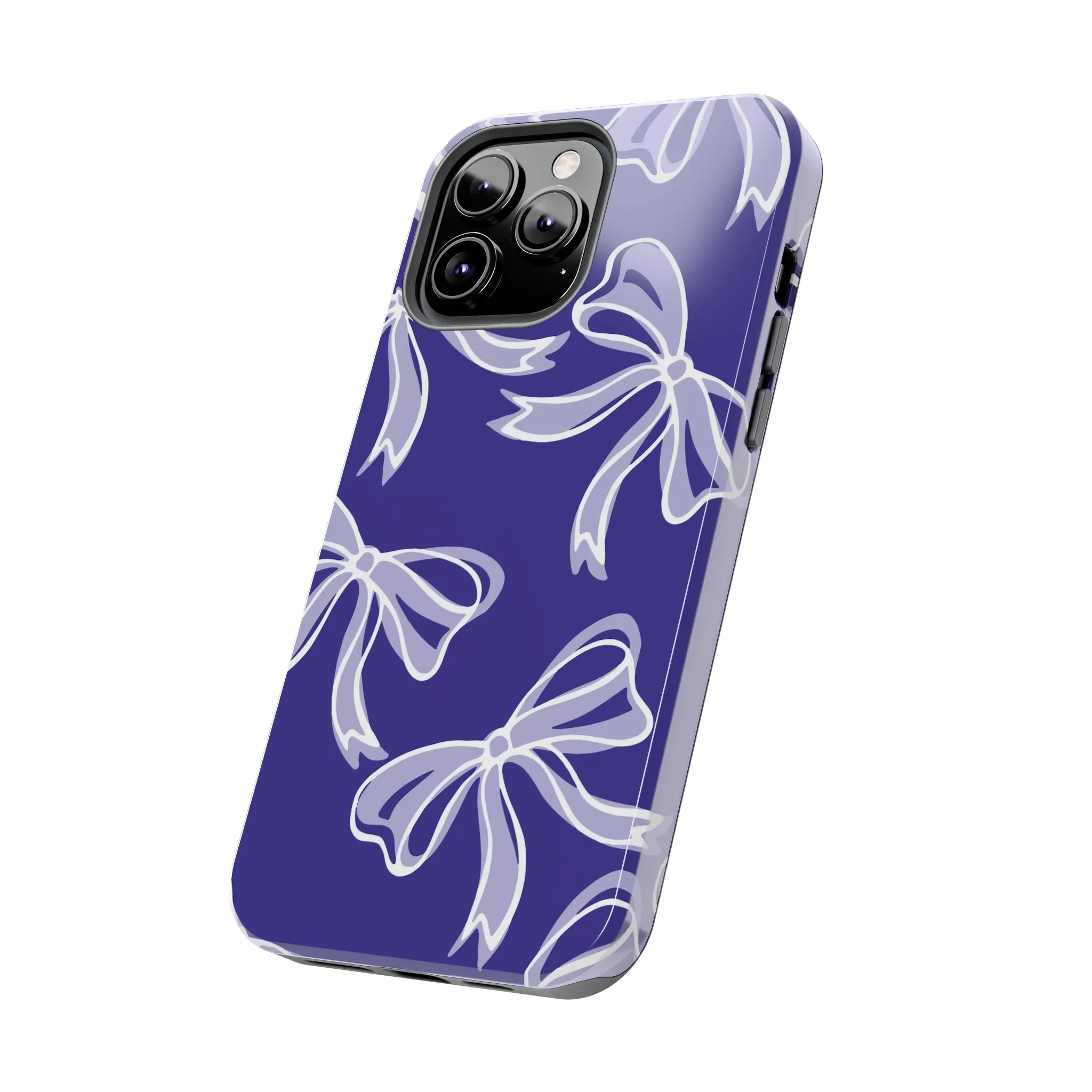 Trendy Bow Phone Case, Bed Party Bow Iphone case, Bow Phone Case, Northwestern, Purple and White, High Point, iphone13, iphone 14