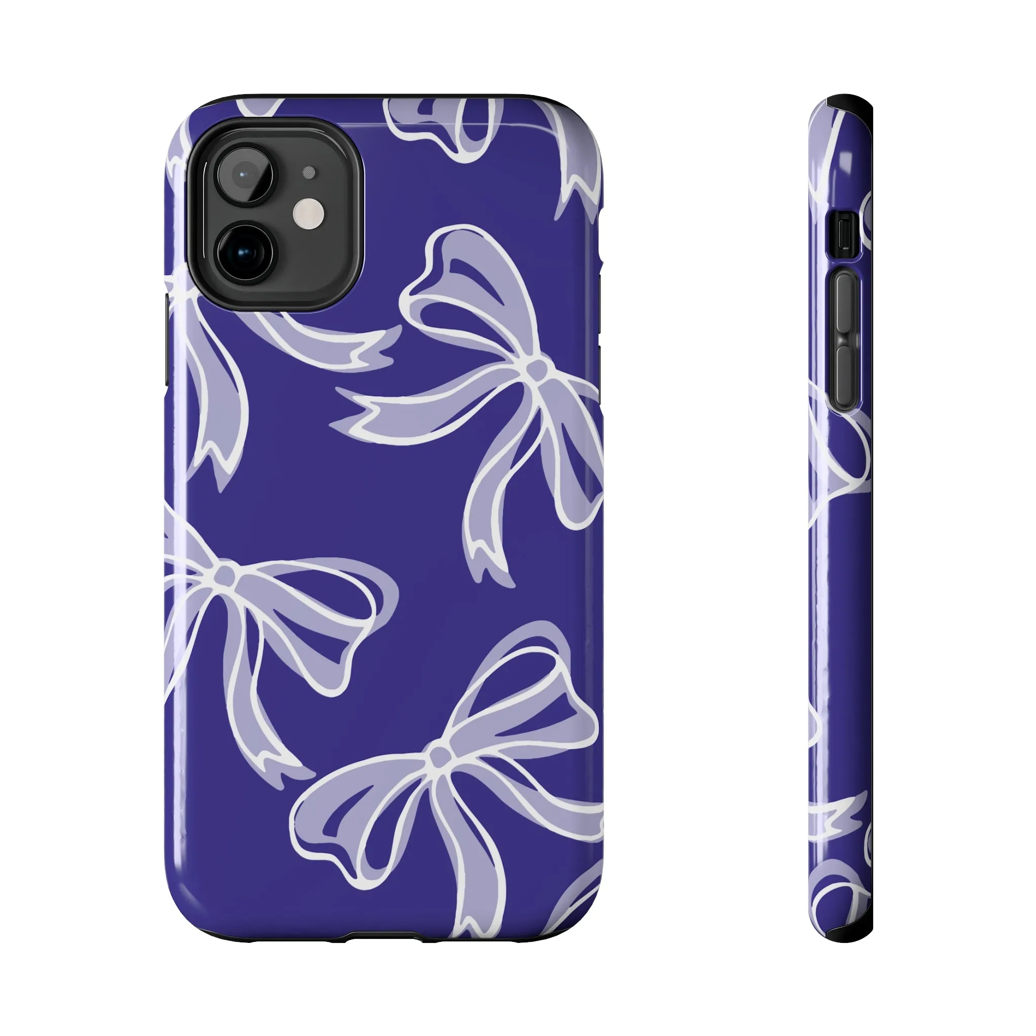 Trendy Bow Phone Case, Bed Party Bow Iphone case, Bow Phone Case, Northwestern, Purple and White, High Point, iphone13, iphone 14