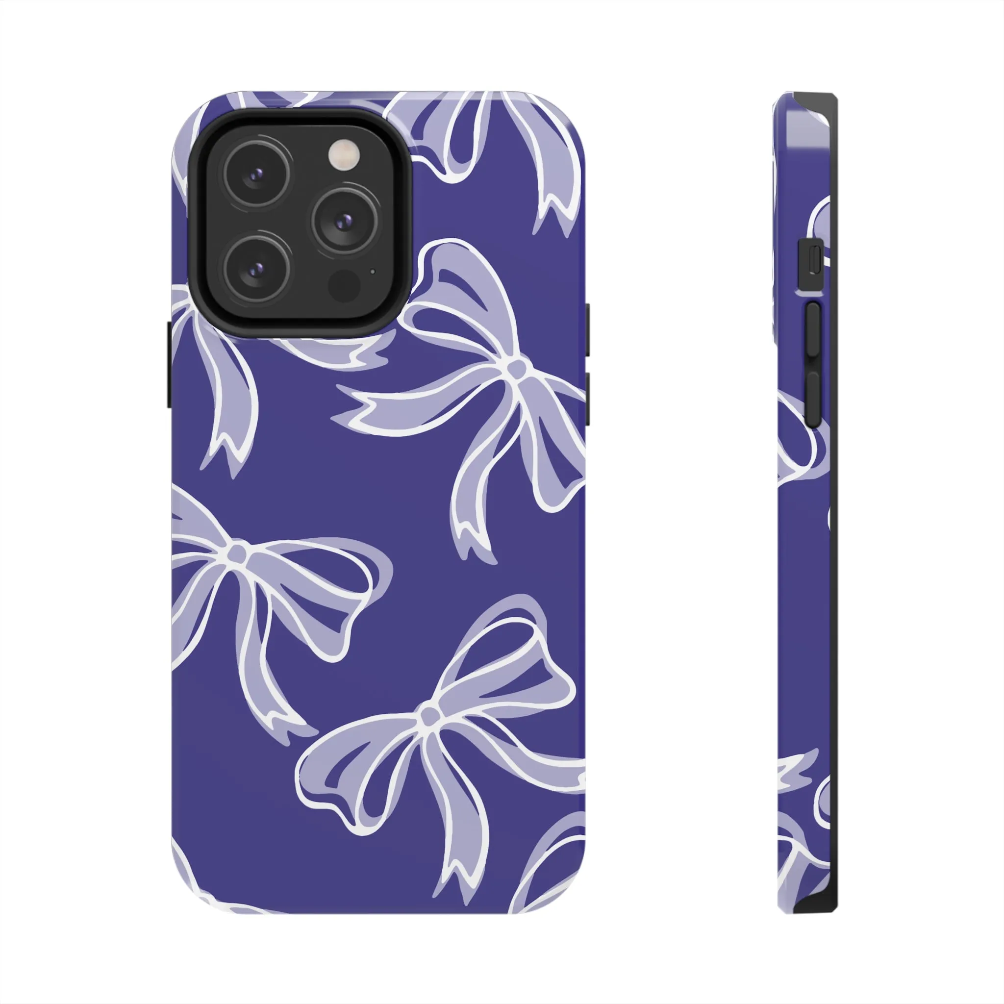 Trendy Bow Phone Case, Bed Party Bow Iphone case, Bow Phone Case, Northwestern, Purple and White, High Point, iphone13, iphone 14