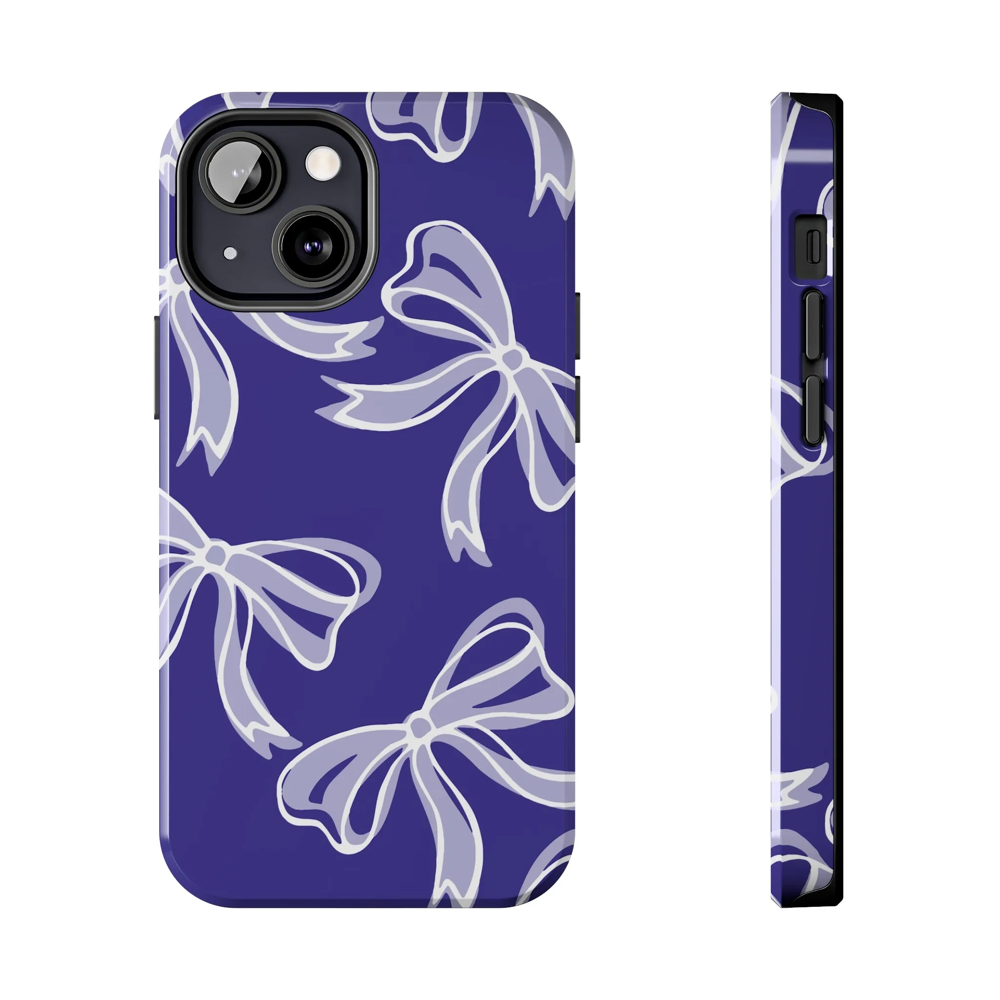 Trendy Bow Phone Case, Bed Party Bow Iphone case, Bow Phone Case, Northwestern, Purple and White, High Point, iphone13, iphone 14