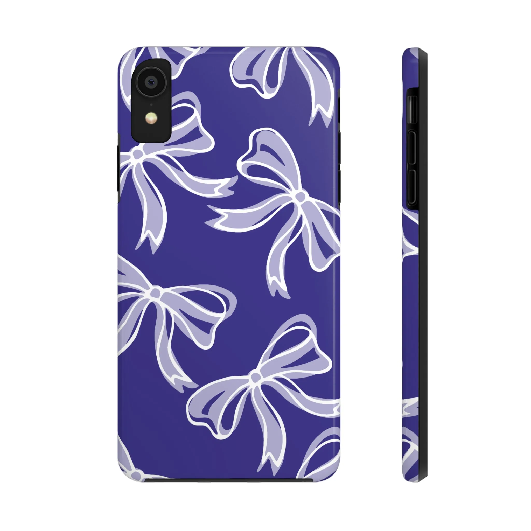 Trendy Bow Phone Case, Bed Party Bow Iphone case, Bow Phone Case, Northwestern, Purple and White, High Point, iphone13, iphone 14