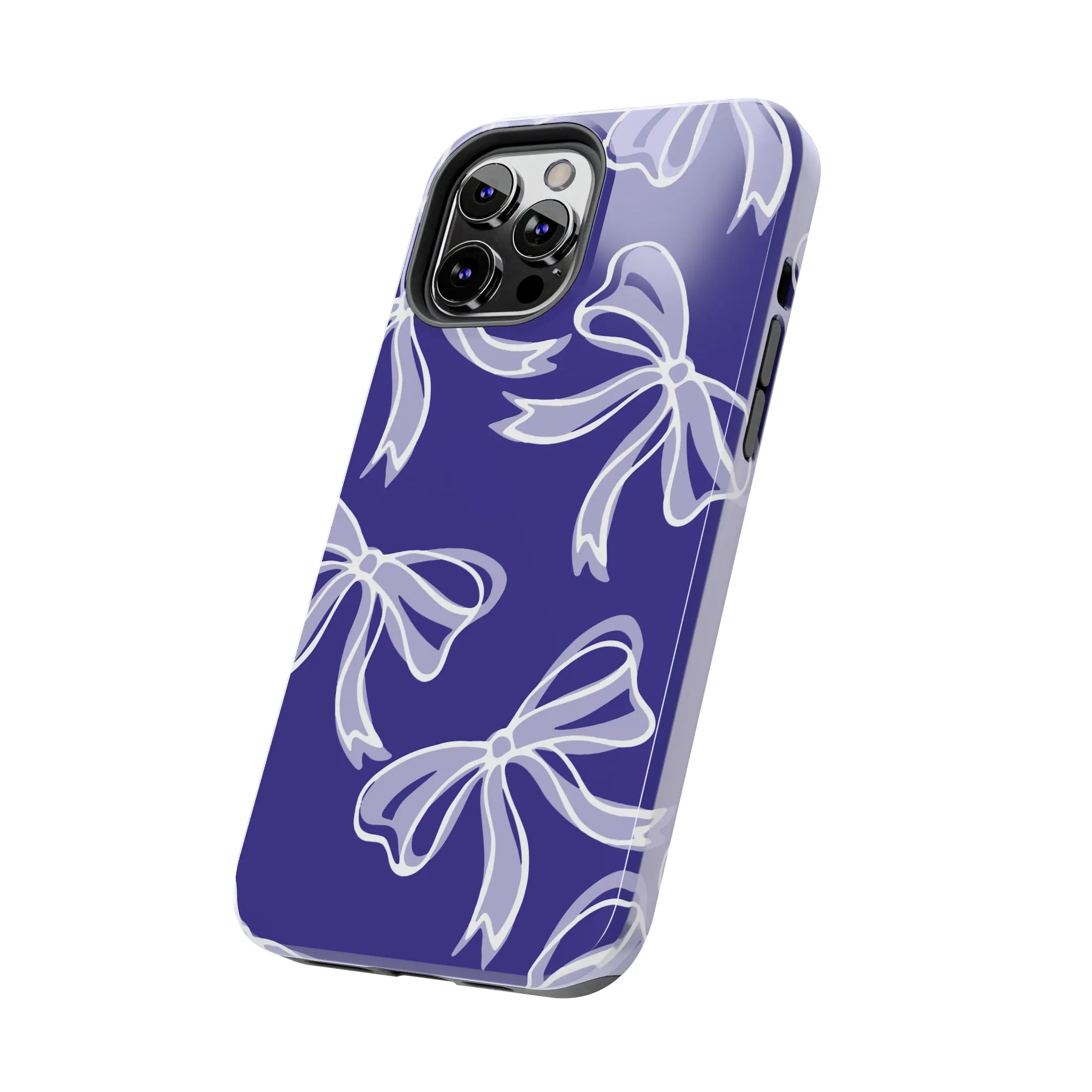 Trendy Bow Phone Case, Bed Party Bow Iphone case, Bow Phone Case, Northwestern, Purple and White, High Point, iphone13, iphone 14