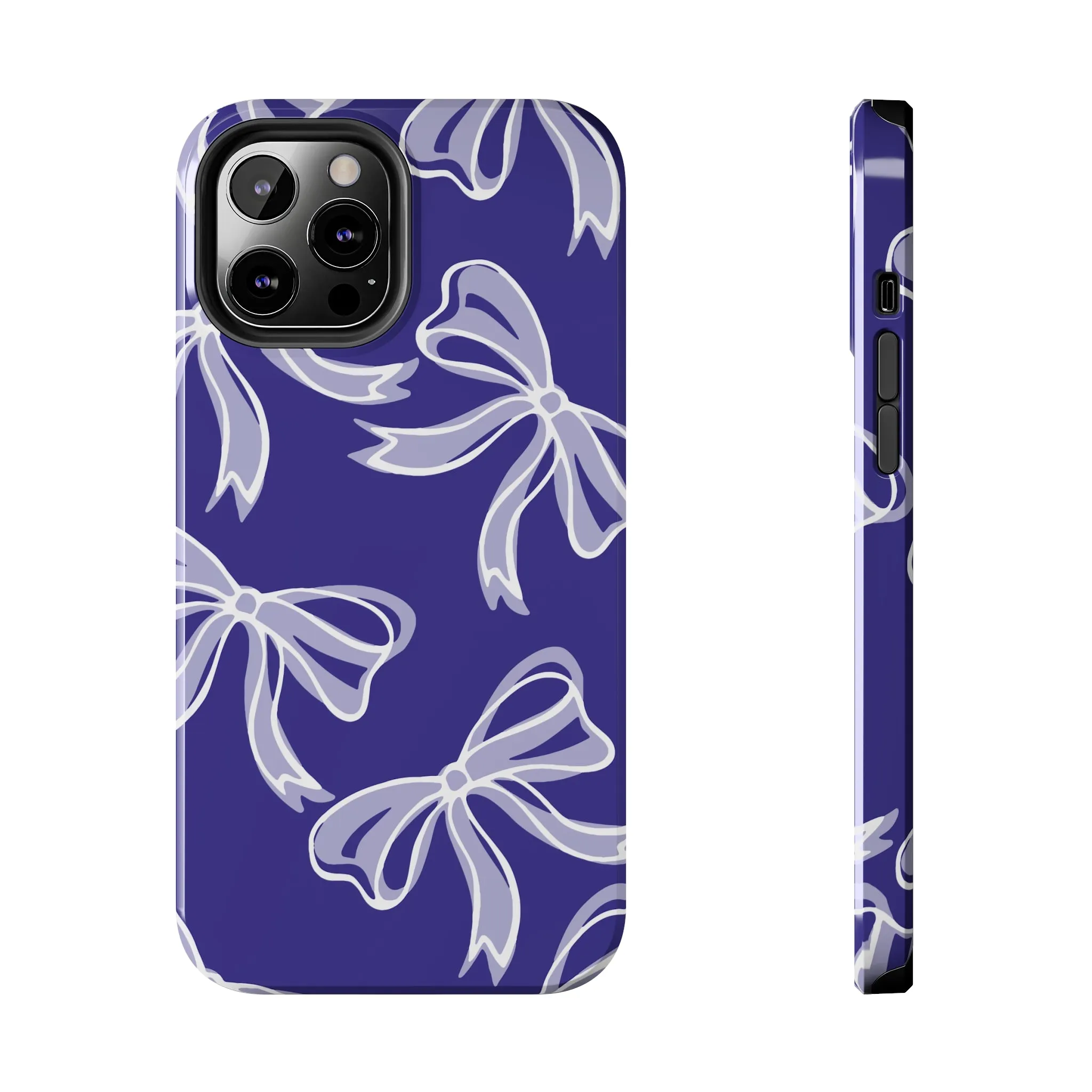 Trendy Bow Phone Case, Bed Party Bow Iphone case, Bow Phone Case, Northwestern, Purple and White, High Point, iphone13, iphone 14