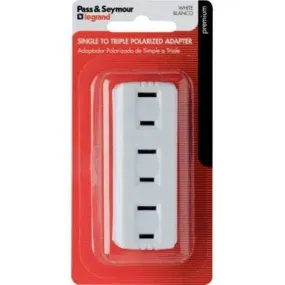 Triple Plug In Adapter – White