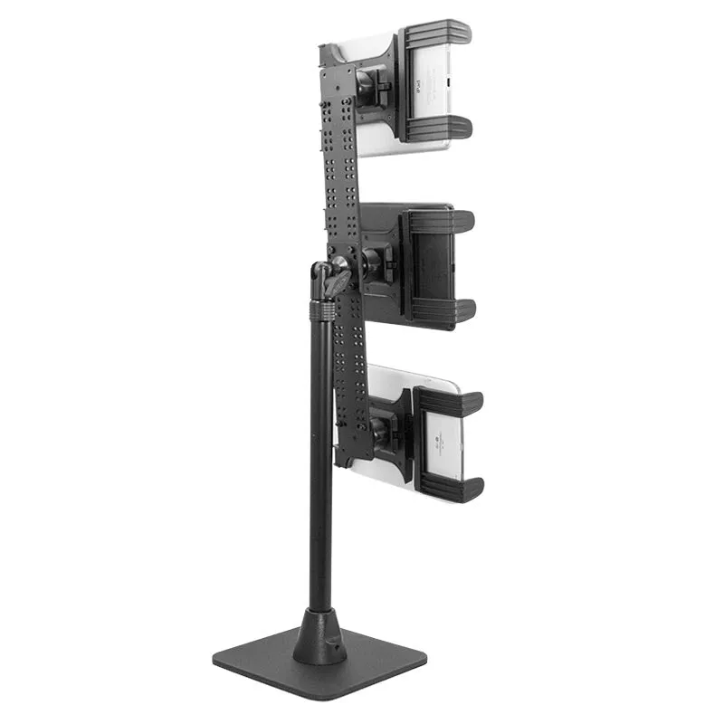 TW Broadcaster TriStreamer Triple Tablet Holder 29-inch Countertop or Desk Stand for Live Streaming