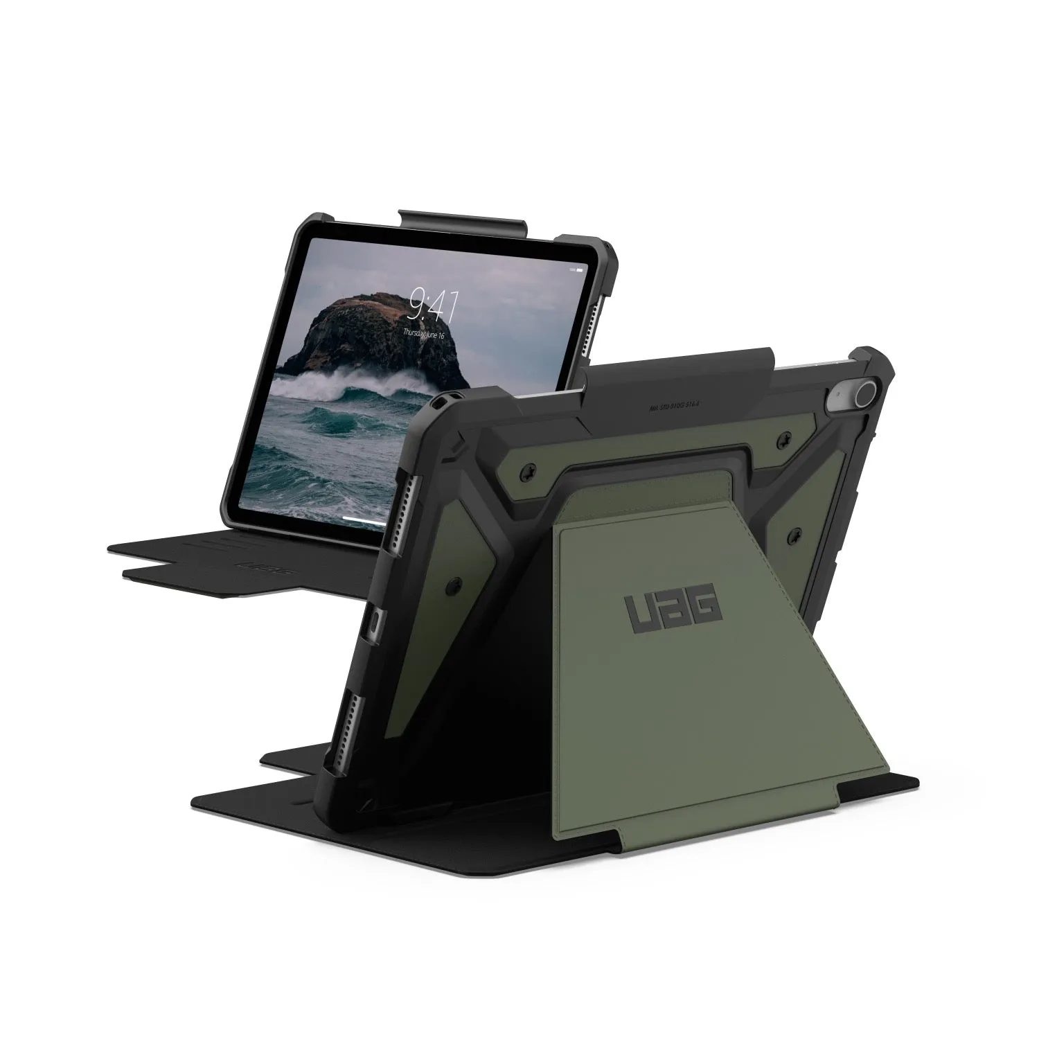 UAG Metropolis SE Tablet Case - Apple iPad Air 11 (2024) - Olive (UAG-IA1024-METO)