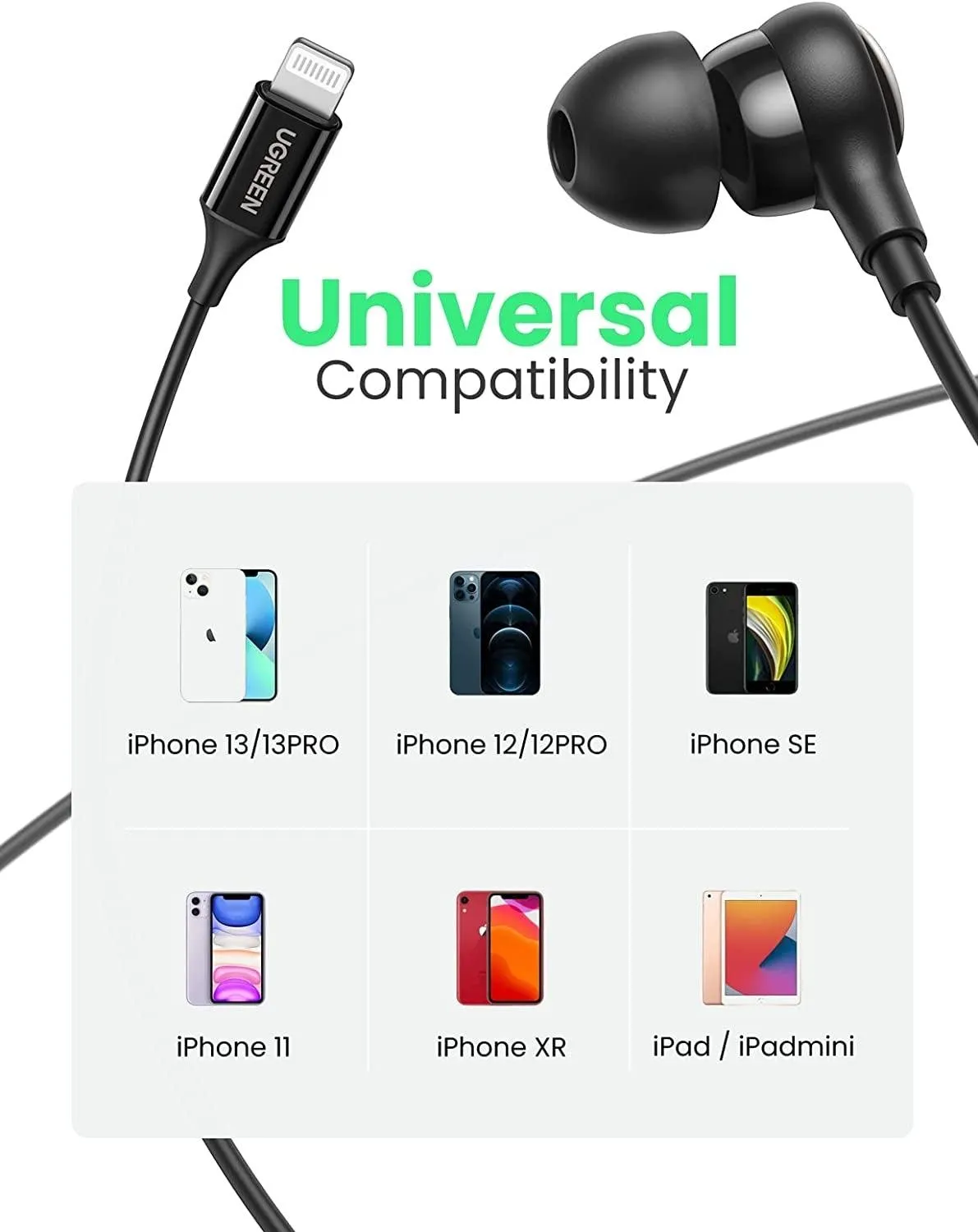 UGREEN 30631 In-Ear Earphones for iPhone