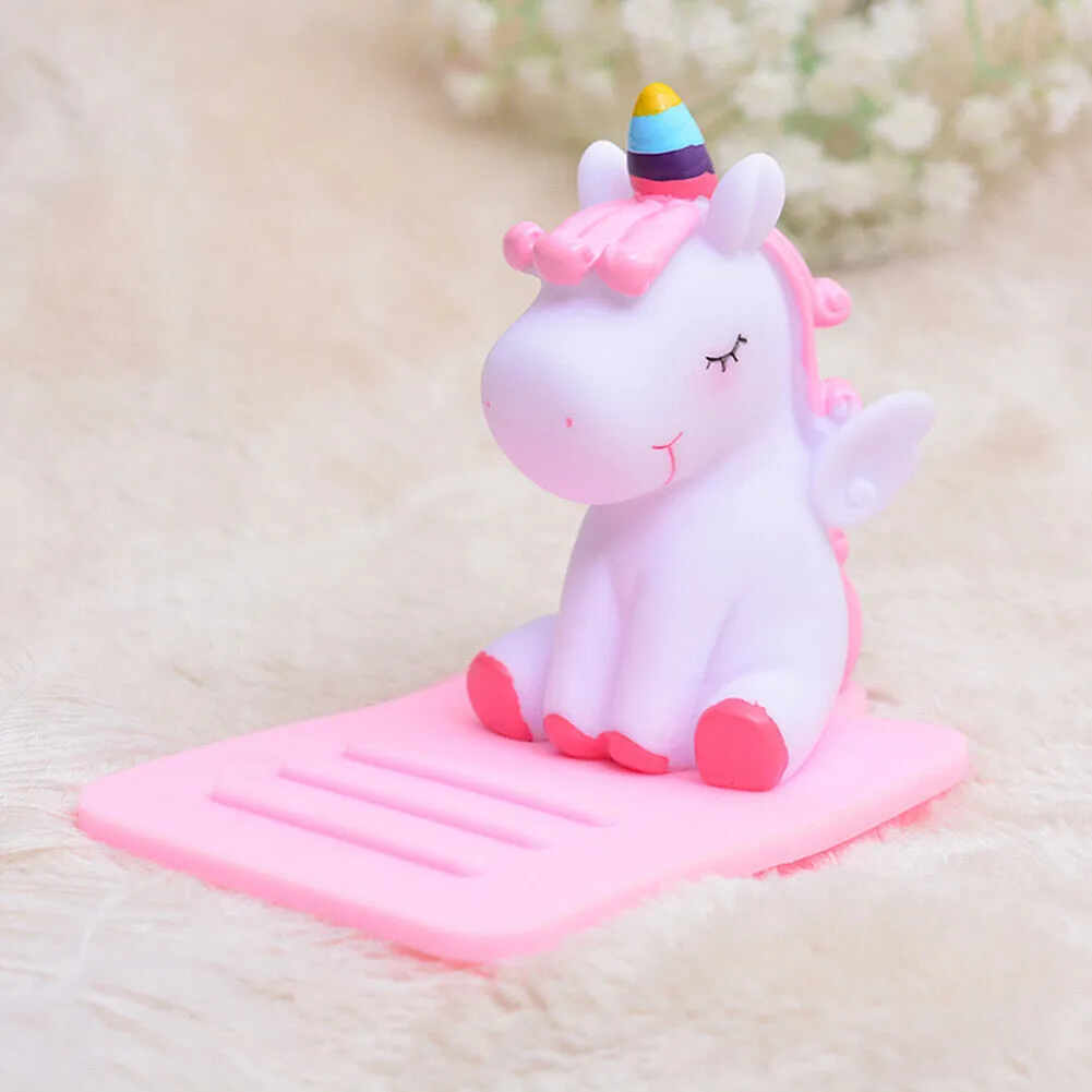 US Cute Unicorn Phone Stand Anti slip Car Table Phone Tablet Holder Bracket