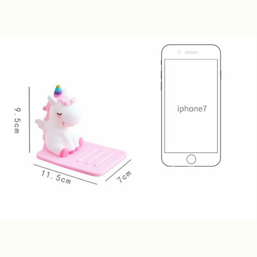 US Cute Unicorn Phone Stand Anti slip Car Table Phone Tablet Holder Bracket