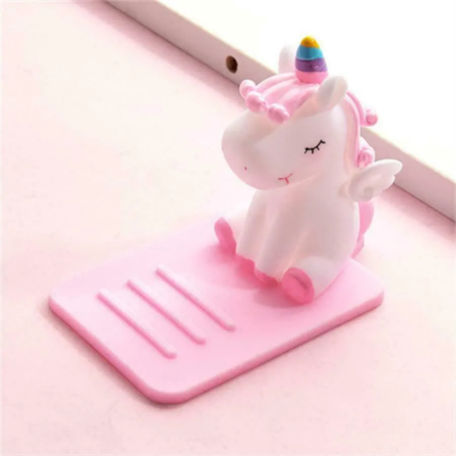 US Cute Unicorn Phone Stand Anti slip Car Table Phone Tablet Holder Bracket