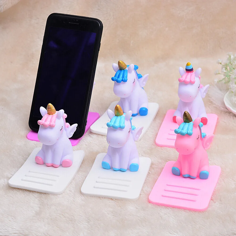 US Cute Unicorn Phone Stand Anti slip Car Table Phone Tablet Holder Bracket