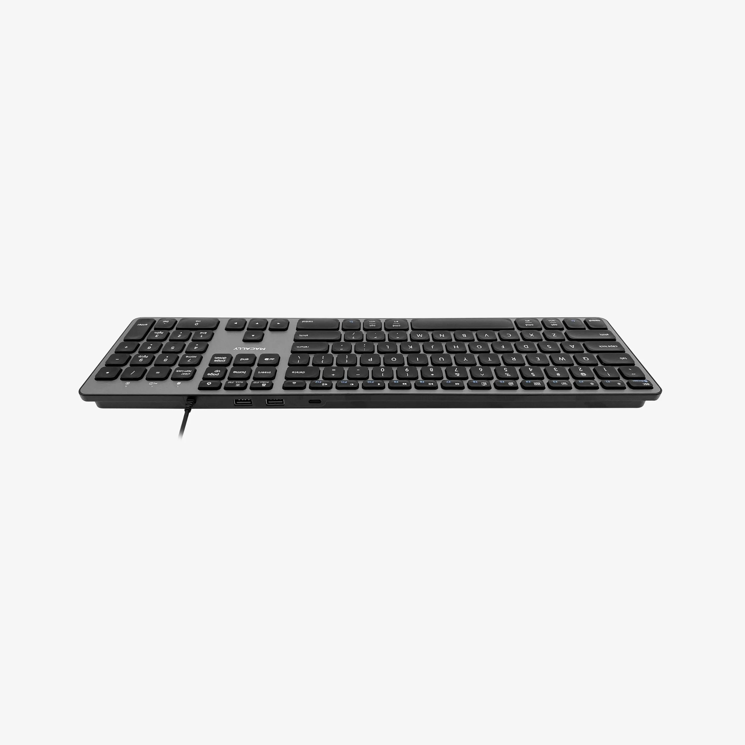 USB C Keyboard with USB Hub Ports For Mac