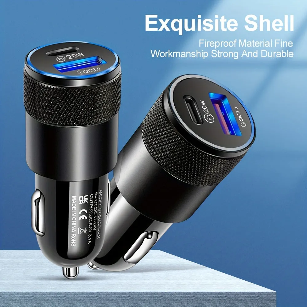 USB Car Charger For iPhone & Android  3.1 A Fast Car Charger