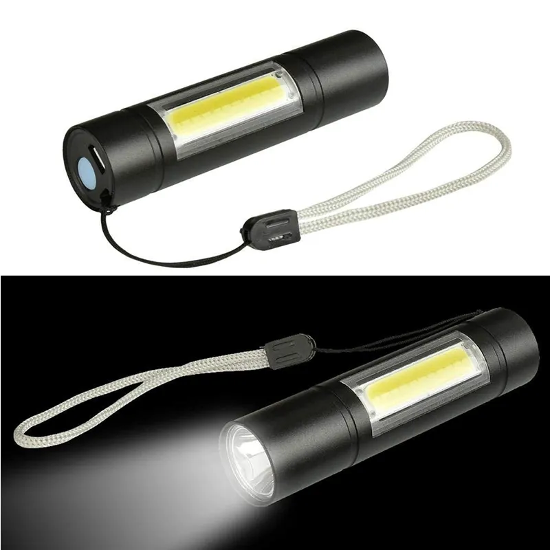 Usb Charging Long Life Battery Flashlight With Power Bank