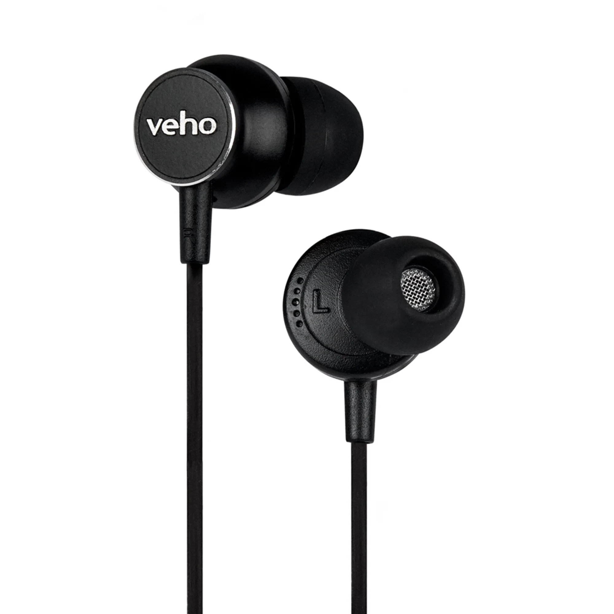 Veho Z-3 In-Ear Stereo Headphones with Built-in Microphone and Remote Control – Black