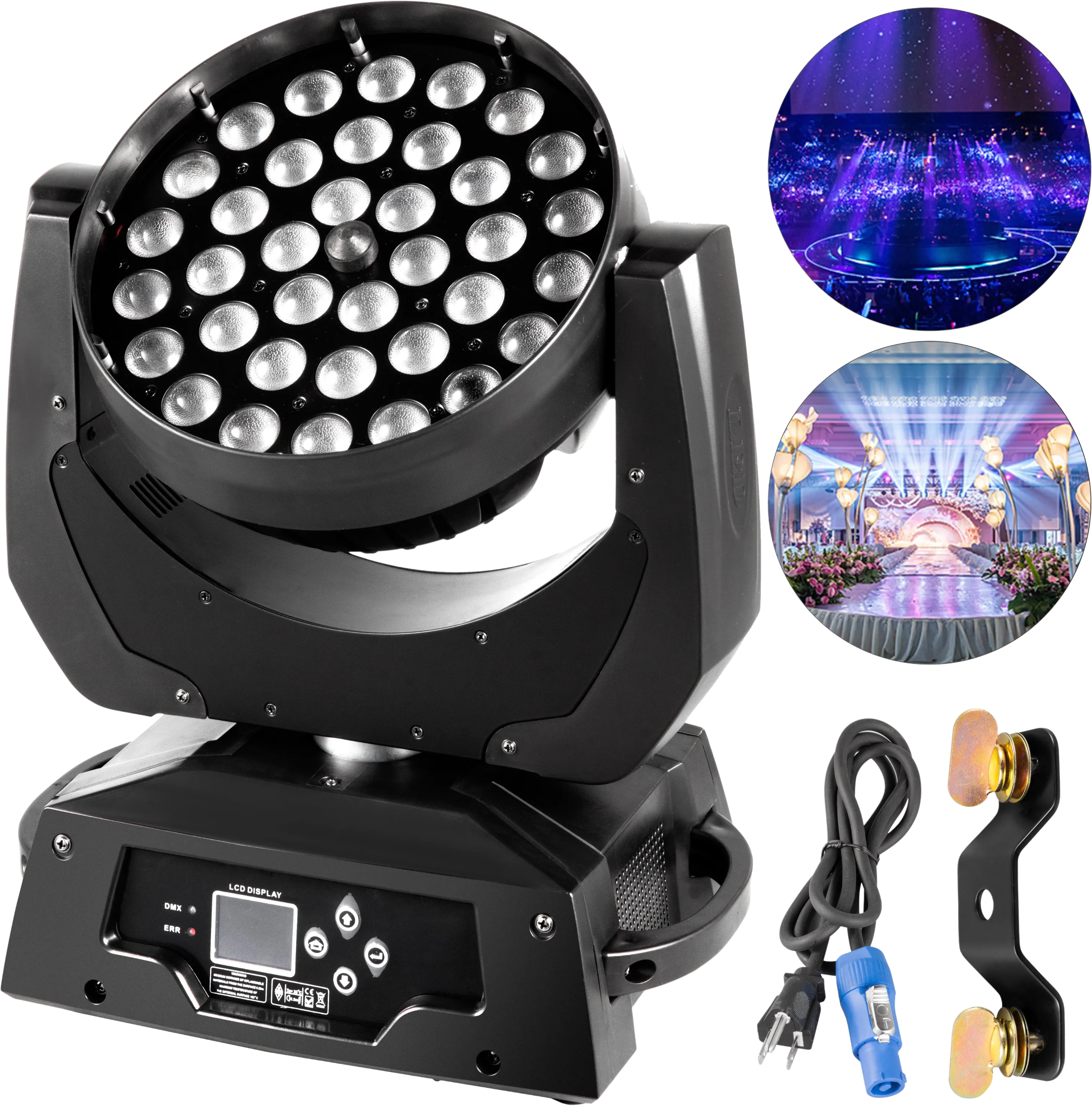 Vevor RGBW Stage Light 4-in-1 LED Zoom Moving Head 10W New