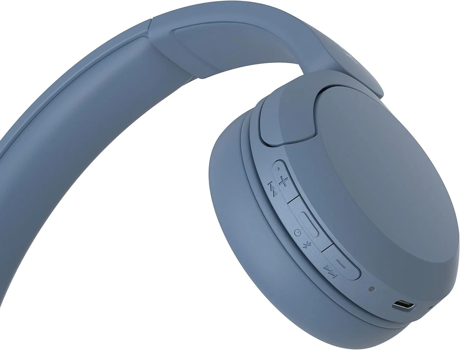 WH-CH520 Wireless Bluetooth Headphones - up to 50 Hours Battery Life with Quick Charge, On-ear style - Blue