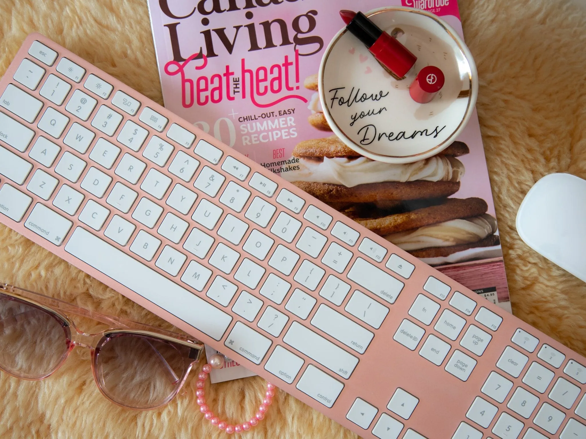 Wireless Aluminum Keyboard - Rose Gold