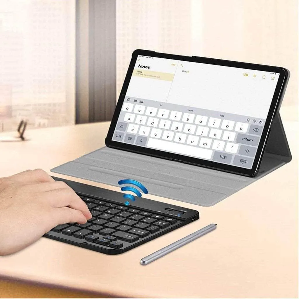 Wireless Bluetooth Keyboard Case Galaxy Tab S6 2019 T865 T860 Smart Case Pencil Holder