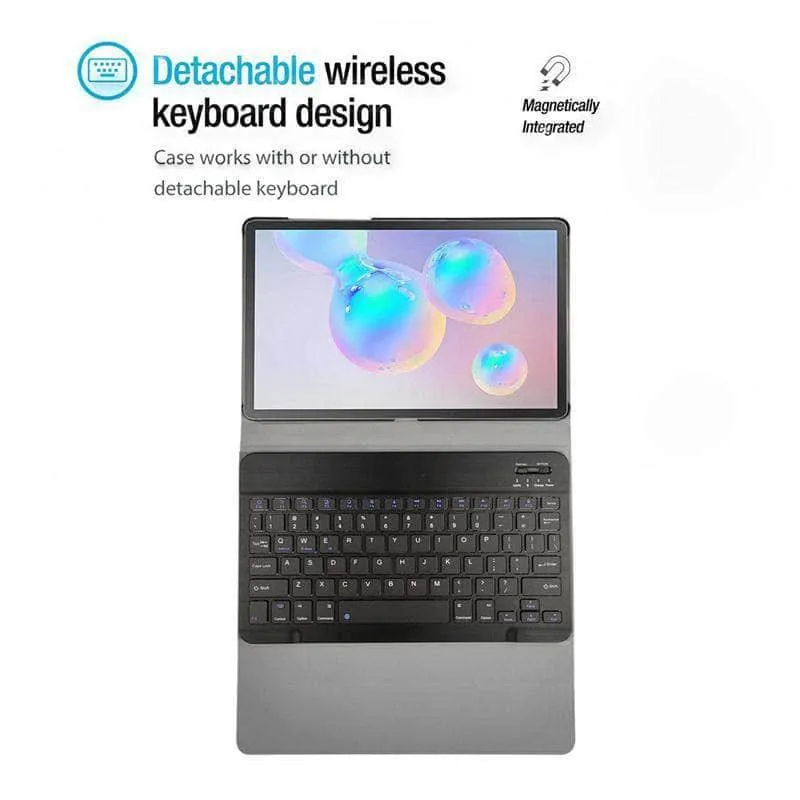 Wireless Bluetooth Keyboard Case Galaxy Tab S6 2019 T865 T860 Smart Case Pencil Holder