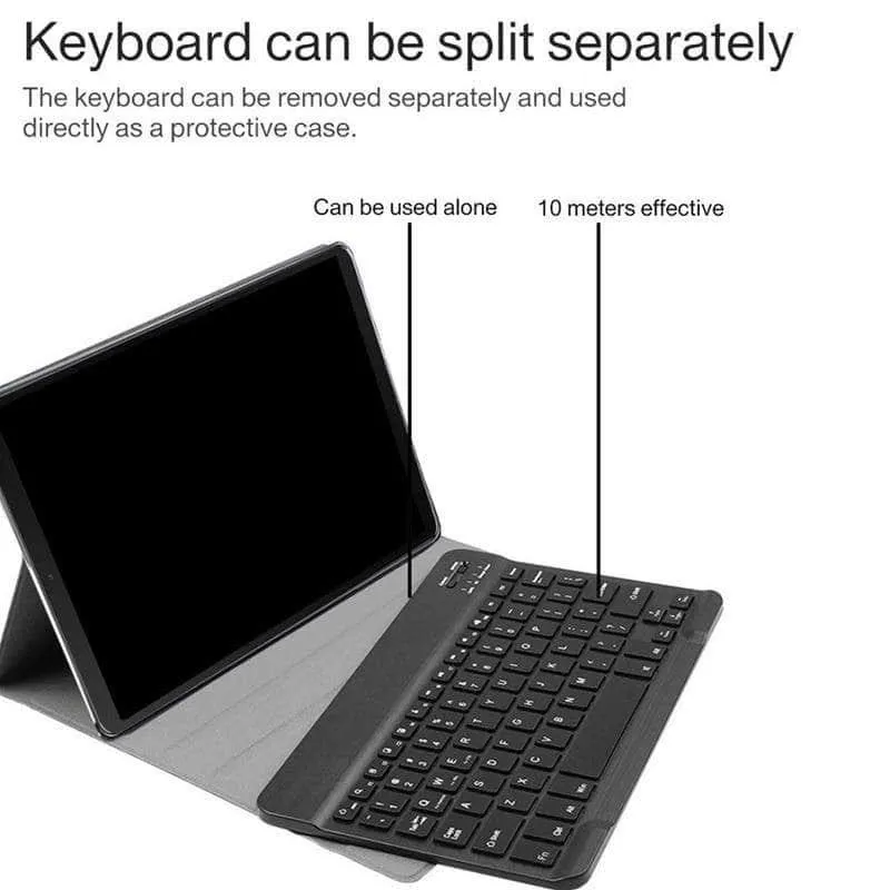 Wireless Bluetooth Keyboard Case Galaxy Tab S6 2019 T865 T860 Smart Case Pencil Holder