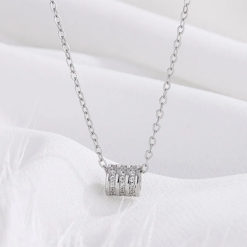 Women's Small Waist Necklace S925 Sterling Silver Fashion Pendant