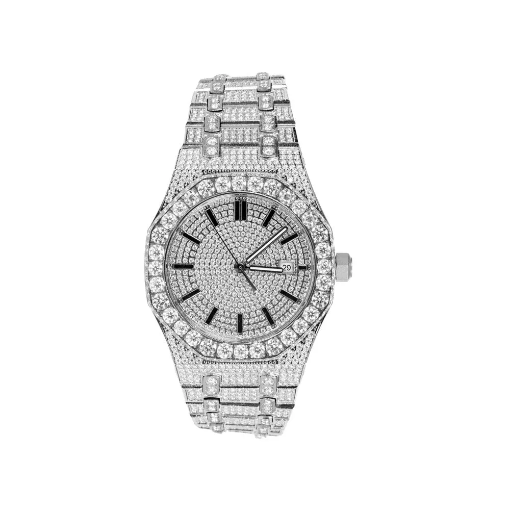 Womens Watches Moissanite Octagon Automatic Christmas Gift For Her