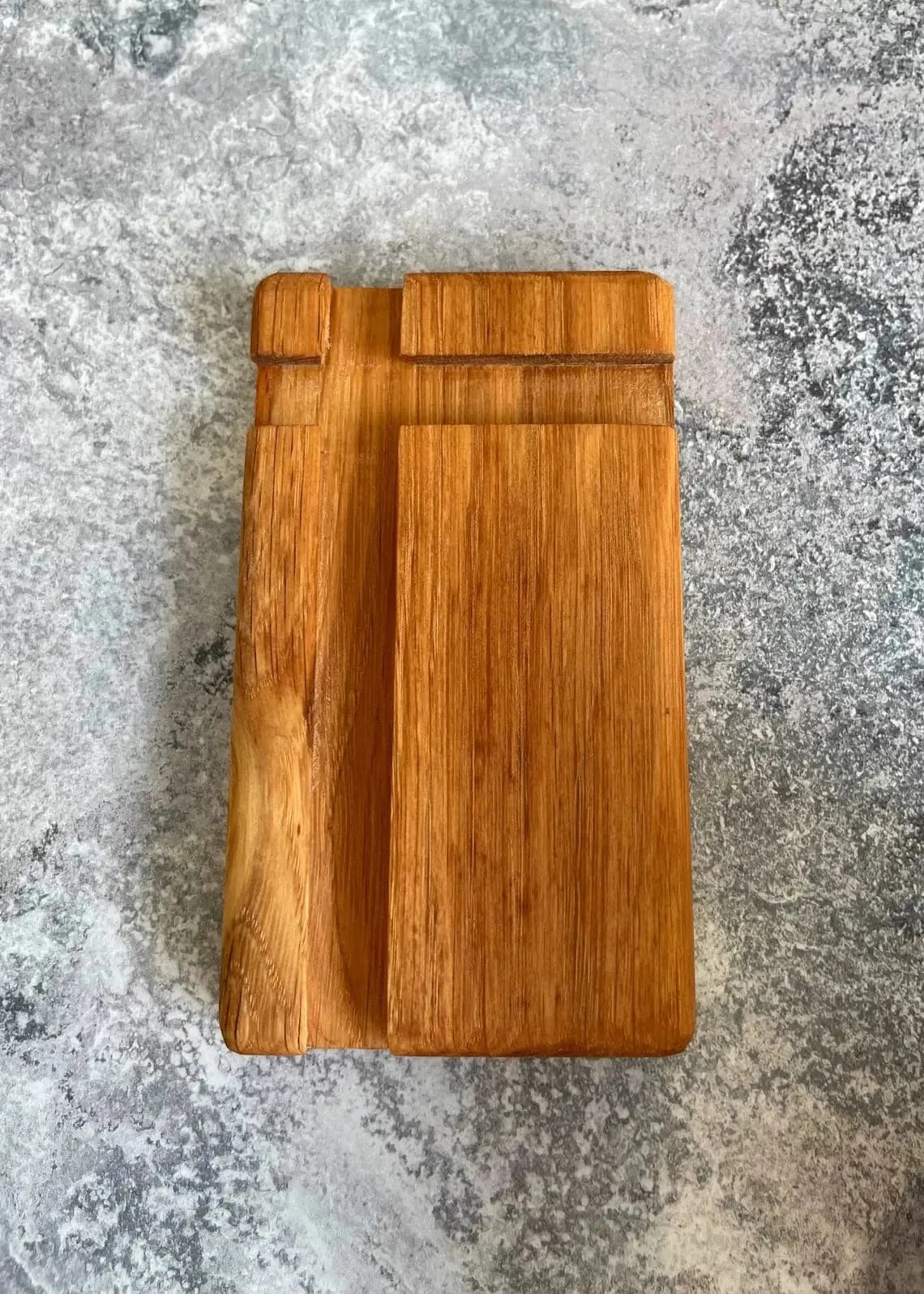 Wooden cell phone holder