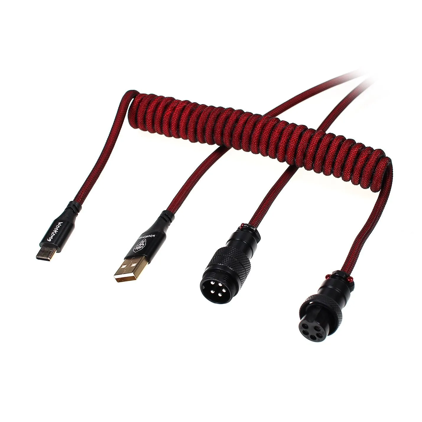 Wookong Red Keyboard Aviator Cables