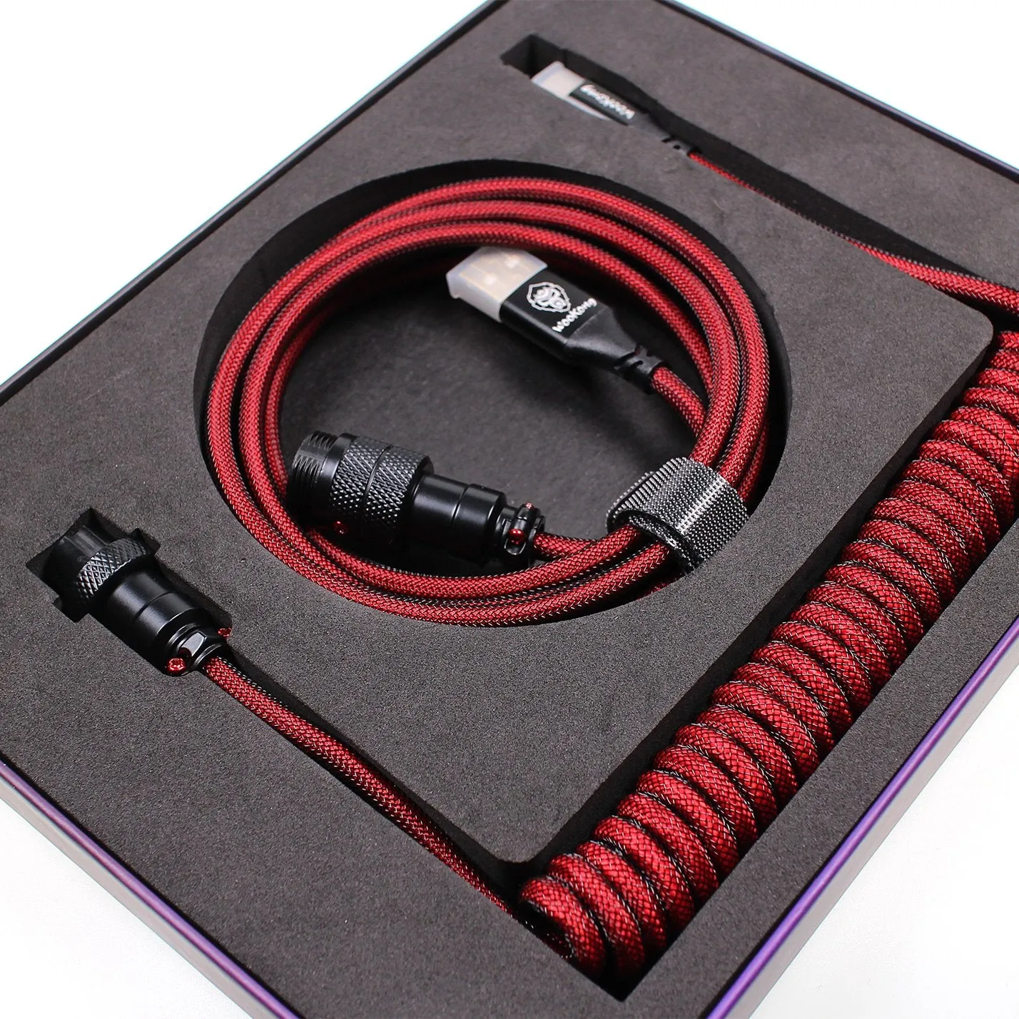 Wookong Red Keyboard Aviator Cables