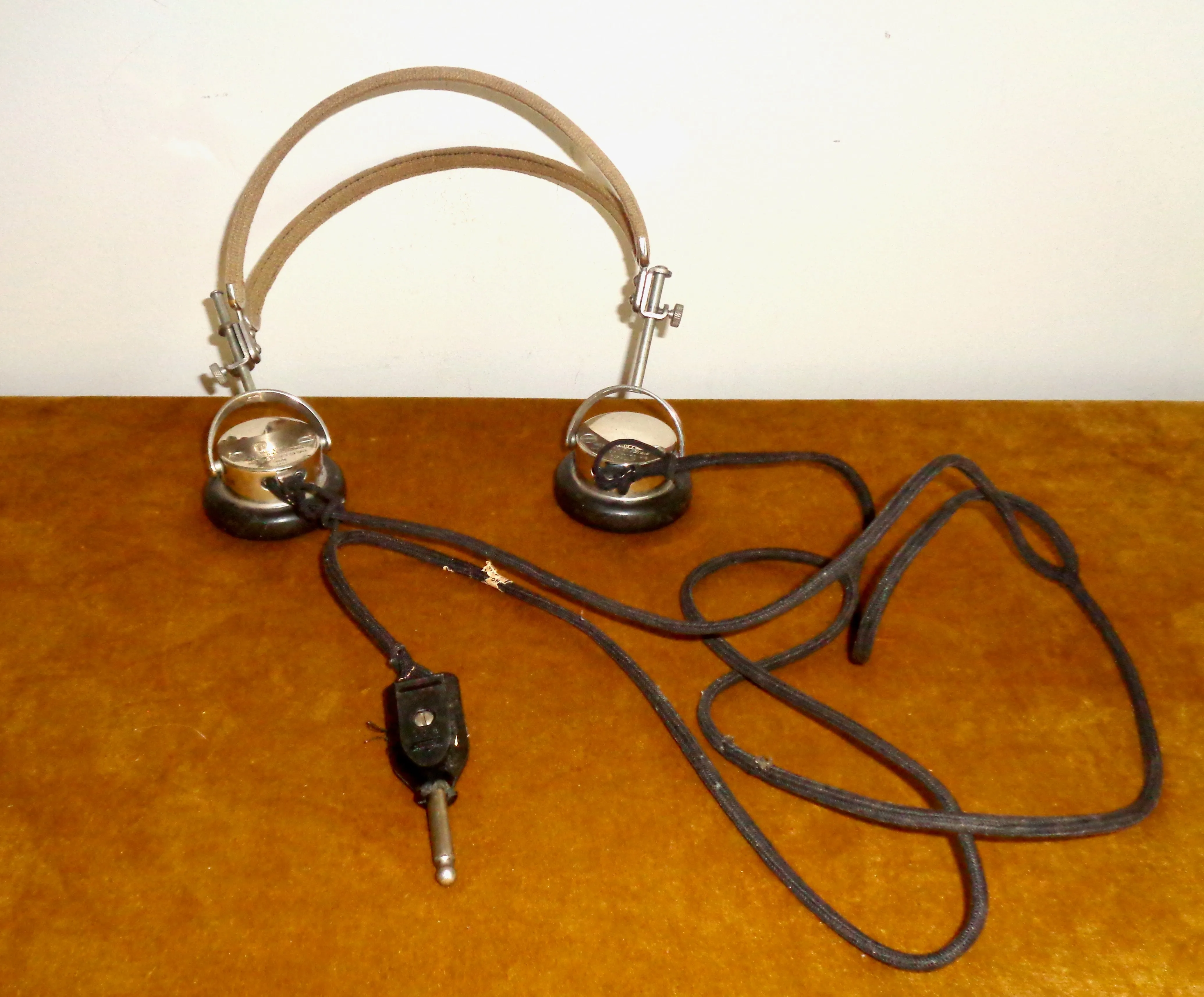 WW1 Western Electric 509W Headphones In Working Condition