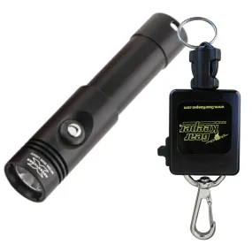 X-ADVENTURER M1500 DIVE TORCH   RETRACTOR COMBO - BLACK