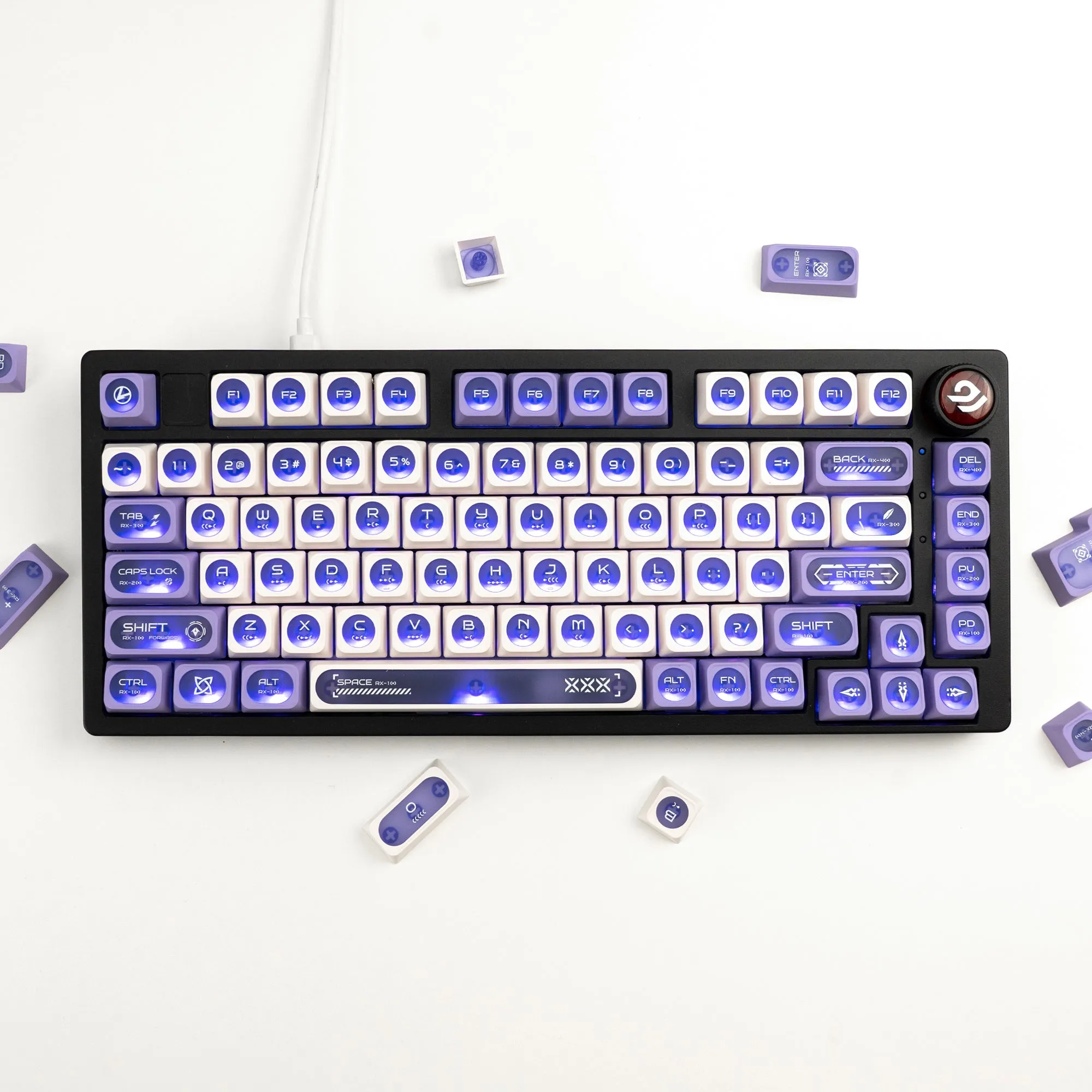 XVX  Cats eye  Cherry Profile Dye-Sub PBT Keycap Set 136-Key