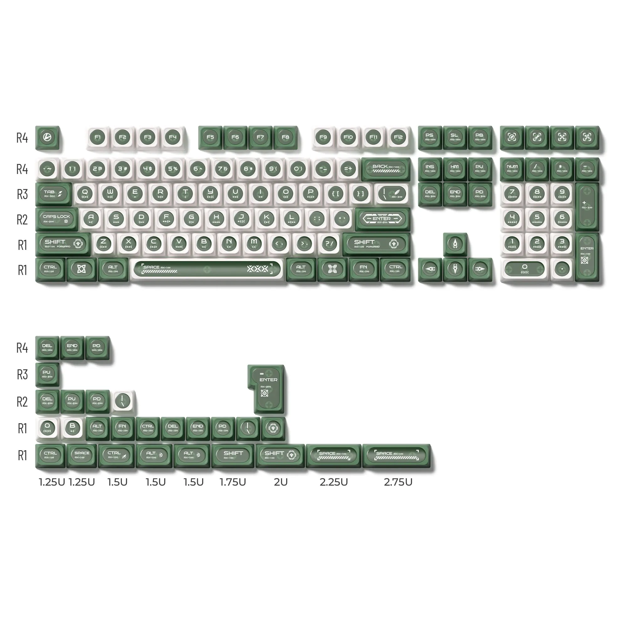 XVX  Cats eye  Cherry Profile Dye-Sub PBT Keycap Set 136-Key