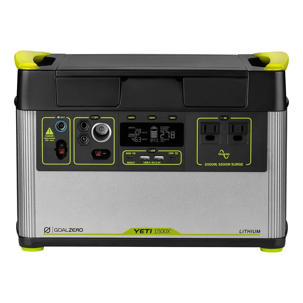 Yeti 1500X   Boulder 100 BC Solar Generator