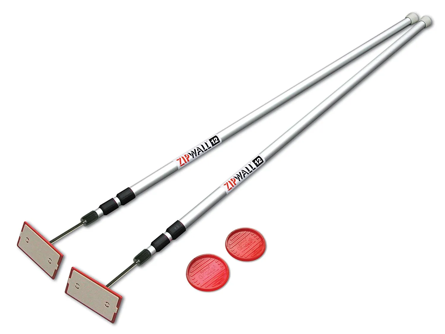 Zip Wall SLP2 Adjustable Extension Telescoping Pole, Aluminum, 2 Piece