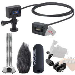 Zoom ECM-6 19.7' Extension Cable with Action Camera Mount     Zoom GHM-1 Guitar Headstock Mount   Zoom SGH-6 Shotgun Microphone Capsule    ZOOM WSS-6 Windscreen For SGH-6 and SSH-6 Shotgun Mic Capsules