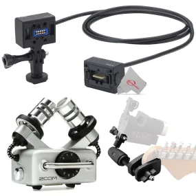 Zoom ECM-6 19.7' Extension Cable with Action Camera Mount     Zoom GHM-1 Guitar Headstock Mount    Zoom XYH-5 - X/Y Microphone Capsule for Zoom H5 and H6 Field Recorders