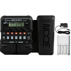 Zoom G1X Four Guitar Multi-Effects Processor with Expression Pedal   Accessory Kit