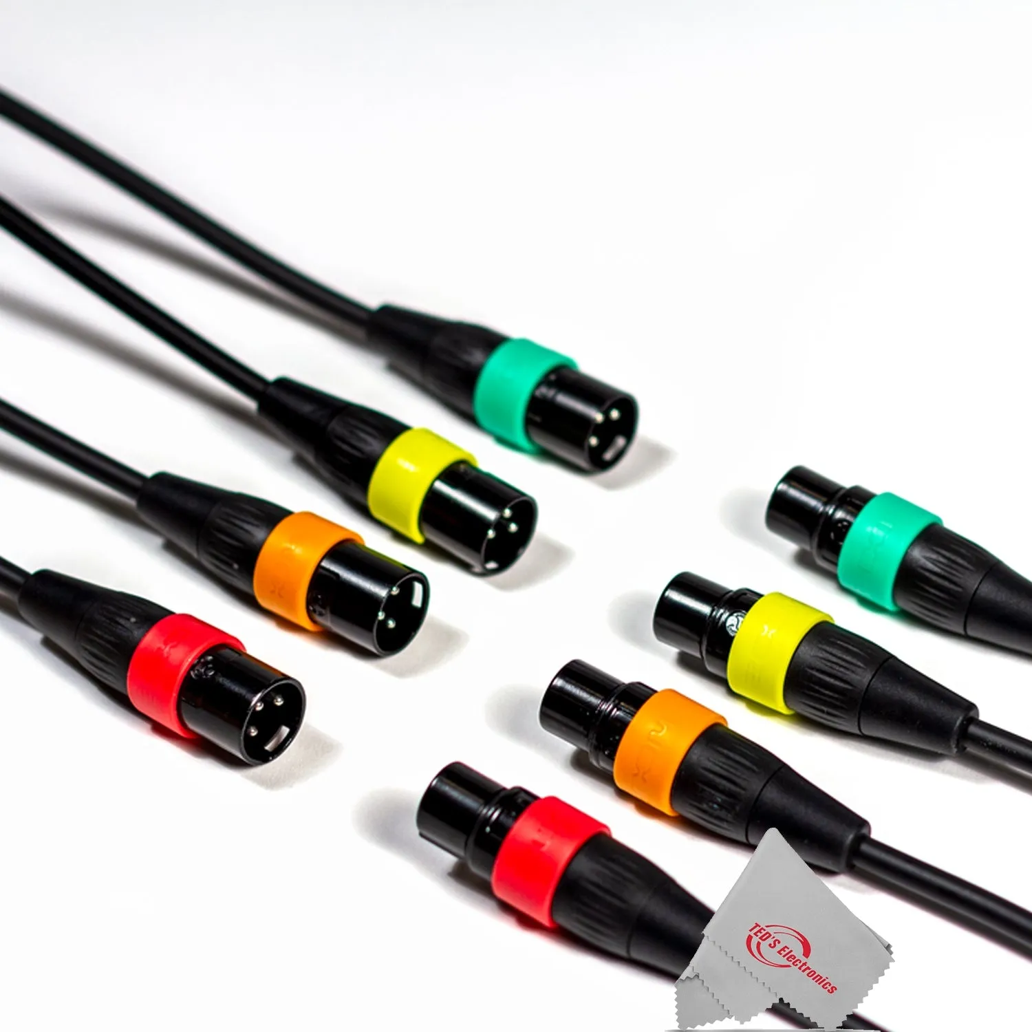 Zoom XLR-6c Color ID Rings for Microphone Cables (6 Pairs)