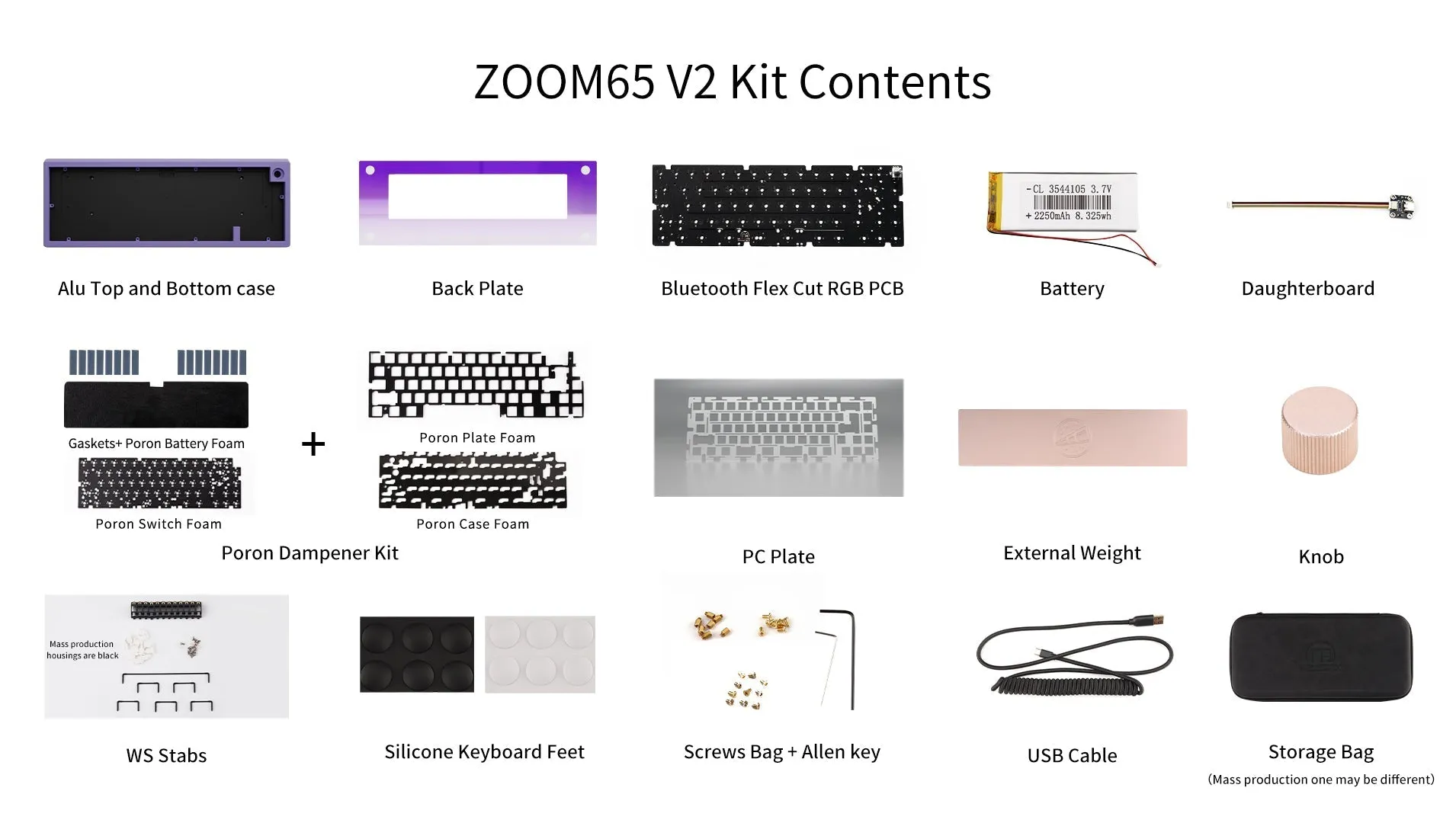 Zoom65 Essential Edition V2 - Navy Mechanical Keyboard Kit